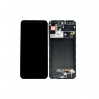 Дисплей для Samsung A307F (A30s) с тачскрином в рамке Черный — Оригинал